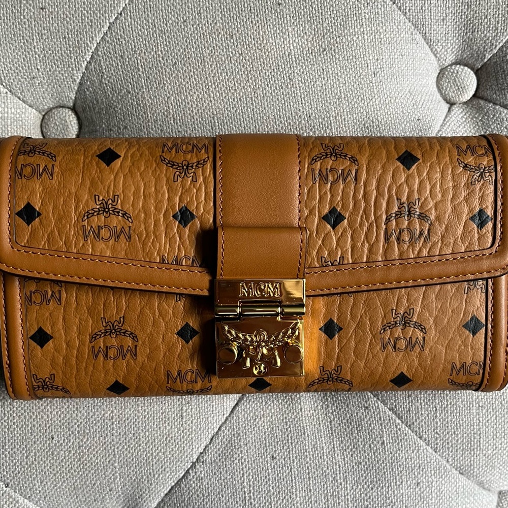 MCM Tan Leather Wallet